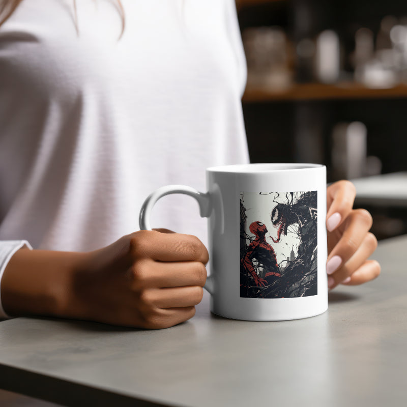 Caneca do Venom e o Homem Aranha